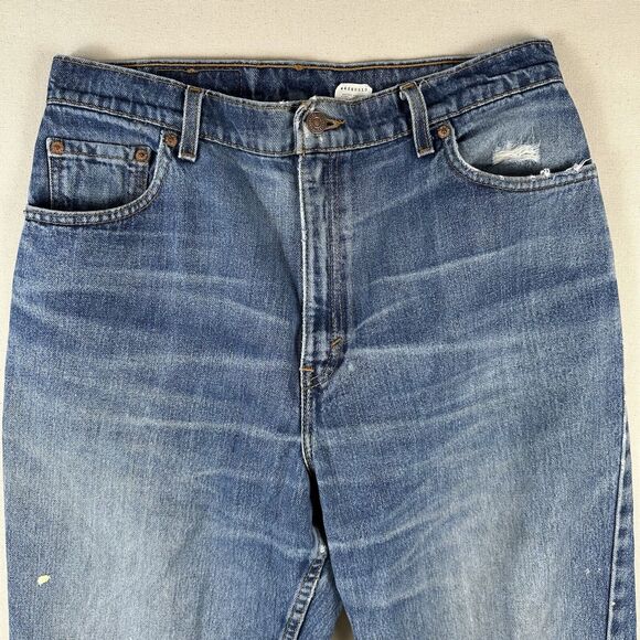 Vintage 90s Levi’s 550 Jeans Women’s 14 Regular Blue Denim Relaxed Tapered Leg - Picture 4 of 16